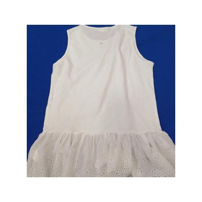 China Cotton Polyester Manufacturers Supply Solid Girls Knee Length Dresses Summer Kids Clothes Sleeveless Girl Dress for sale