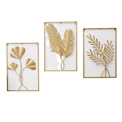 China Art Deco Nordic Luxury Gold Square Wall Hanging Living Room Wall Decoration Backdrop Wall Home Decoration for sale