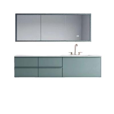 China Durable Wholesale Hotel Custom Mirror Wall Mount Bathroom Vanity Units for sale