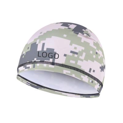 China Outdoor Sports Custom Skull Cap Polyester Motorcycle Helmet Coating Skull COOLING Cooling Running Hat for sale