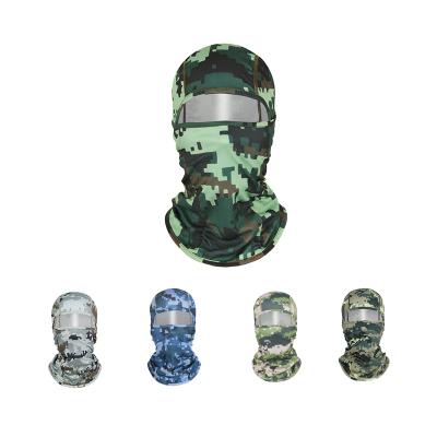 China COMMON Peach Balaclava Print Camouflage Face Mask Motorcycle Face Windproof Protective Full Hat for sale