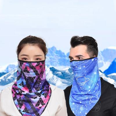 China Thin Spring And Autumn Bandana Scarf Sunblock Neck Mask Scarf Sporty Triangular Summer Scarf for sale