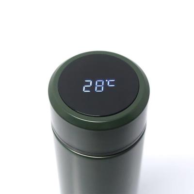 China Viable Smart LED Temperature Thermos Cup 304 Stainless Steel Touch Display Temperature Measuring Cup for sale