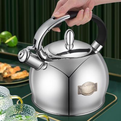 China Sustainable Hot Selling 2023 Amazon Water Kettle Surgical Stainless Steel With Cool Touch Ergonomic Handle Teapot for sale