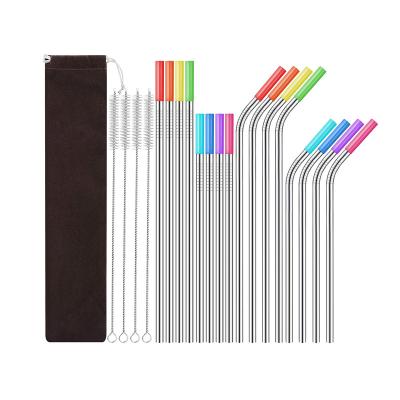 China Viable Drinking Straws With Cleaning Brush Dishwasher Safe Reusable Glass Straws for sale