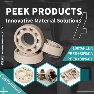 China Custom Peek Parts Plastic Screw Bolt Peek By Injection And Machining For Aerospace, Semiconductor And Food Processing Industries zu verkaufen