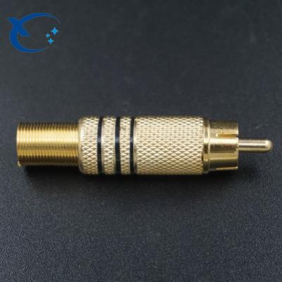 China audio & Good Sale W Video Spring Adapter Gold Plated Female RCA Connectors for sale