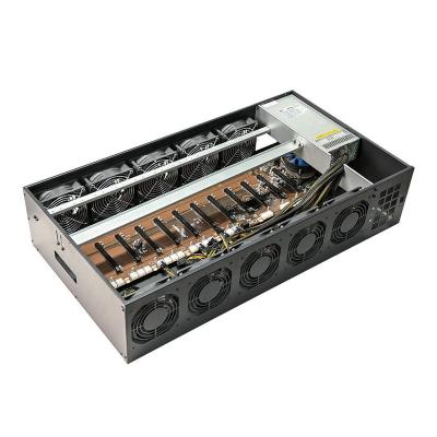 China With Fan 12 Gpu Case 9 Card Deck Display Cards Chassis Motherboard 10 Fan Mute 12 Gpu Case Graphics Card for sale