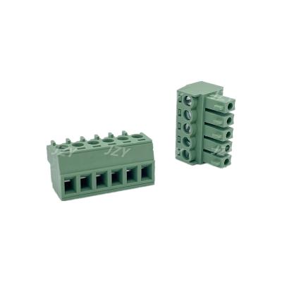 China Power Supply JZY 2EDG-3.81mm 2EDGRK3.81 Plug-in 2P-24P High Quality PCB Connectors Green Terminal Blocks for sale