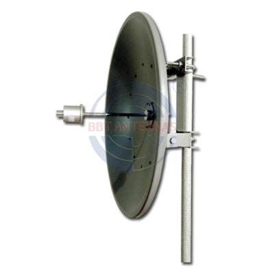 China 2400-2500MHz Parabolic Outdoor Antenna 22dBi Ultra Long Distance Antenna BBT-2425PM22R06-N2 for sale