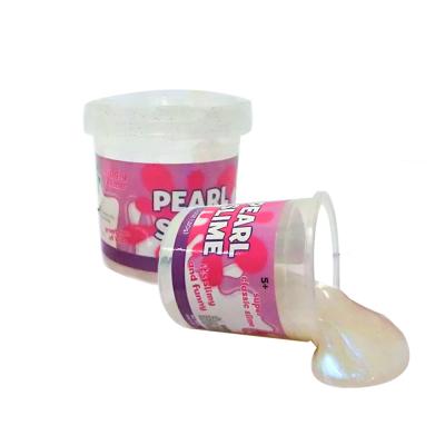 China Wholesale Non Sticky Mud Glitter Putty Pearl Bead Mud For Kids for sale