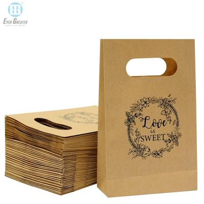 China Custom High Quality Recycled Materials Brown Kraft Paper Bags With 25 Years Experience And ISO CERT for sale