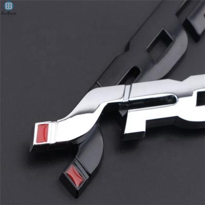 China Self Adhesive Chrome Lettering ABS Emblems Custom Auto Car Symbols Metal Stickers Badges Auto Emblems for sale