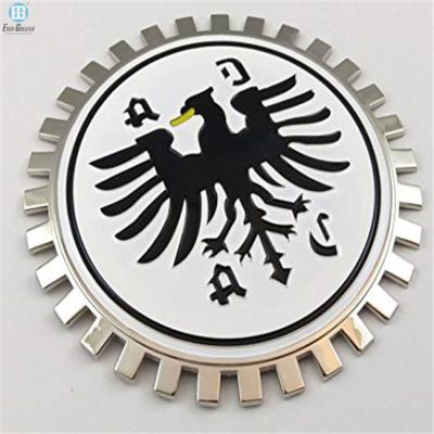 China Self Adhesive Custom Aluminum Emblem Metal Logo Metal Logo For Cars And Machinery for sale