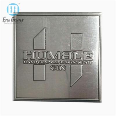 China Custom Adhesive Metal Foil Sticker Waterproof for sale