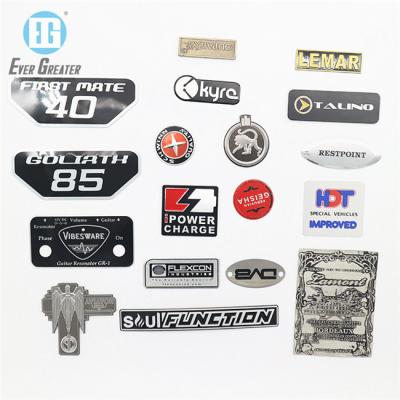 China Waterproof Custom Brand Logo Brushed Aluminum Die Casting Opens Metal Aluminum Sticker for sale