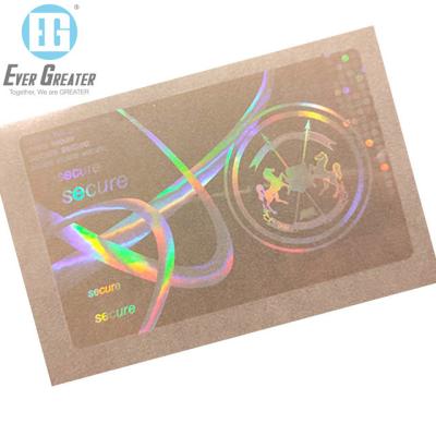 China Custom high quality waterproof hologram sticker transparent tape with 25 years experience and ISO CERT for sale