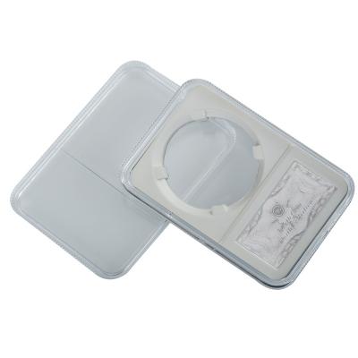 China OEM Handmade Clear Hard Display Plastic Coin Case Bit Telephone Booths High Quality Cheap Coin Price for sale