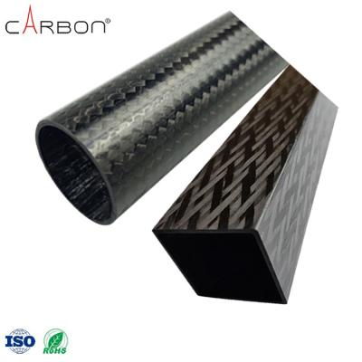 Chine OEM/ODM Tubes télescopiques en fibre de carbone de 120 mm avec conception en tressure et tressure tressée à vendre