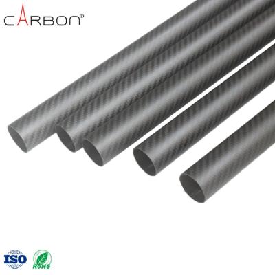 China 200 Finish Matte/Glossy ZhongShan Carbon 3K Carbon Fiber Tube para limpeza de calhas de vácuo à venda