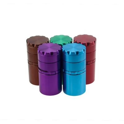 China Single Herb Grinder Smoking Accessories 50mm 5 Parts Grinder With Logo Smoking Accessories Custom Made for sale