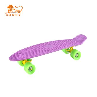 China PP+Aluminum+PU 4 Wheels Mask Wholesale Plastic Fish Cruiser Skateboard for sale