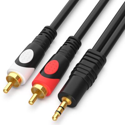 China Factory Wholesale Car RCA 3.5 2 Video Cable To Engineering Commercial Audio Cable for sale