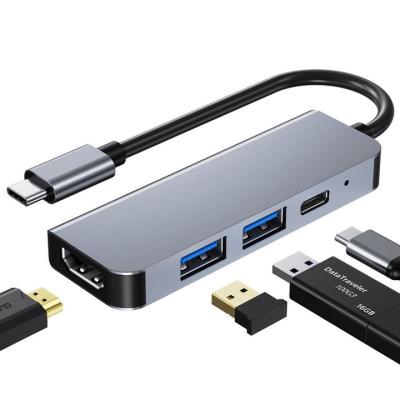 China Type-C 4 in 1 Docking Station, Full Display USB C Quad Docking Station, USB C Hub Compatible for MacOS and Windows Type-C 4 Ni 1 for sale