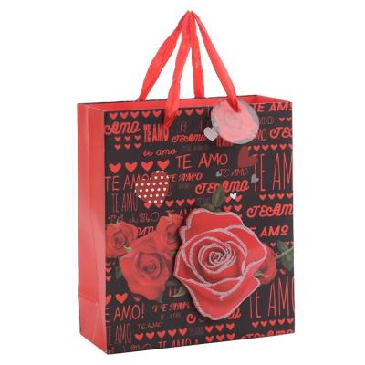 China Handmade Party Wrapping Paper Portable Bolsa De Wrapping Paper Craft Borsa Bag Handles Ppaper Gift Bag Wrapping Paper Bag for sale