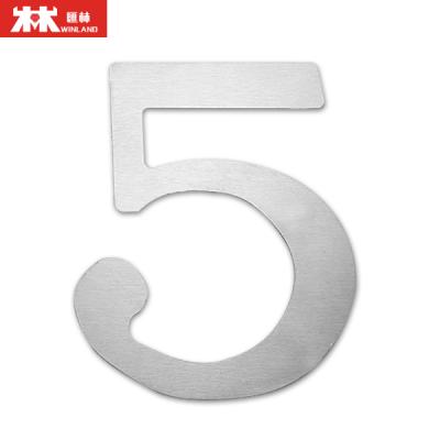 China Hot Selling Waterproof Wall Mounted And 3M Sticker Stainless Steel Digits for sale