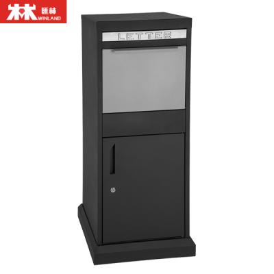 China Free Standing Galvanized Large Steel Lockable Parcel Box Free Standing Parcel Box Max Size: 330*200*330mm for sale