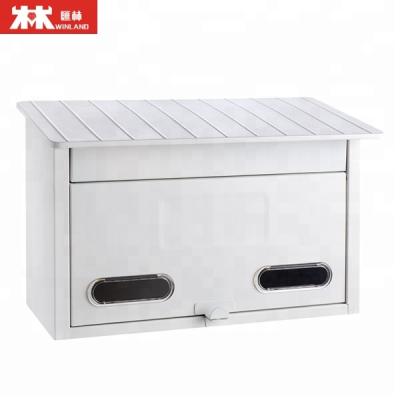 China Hot Selling Waterproof Modern Stainless Steel Mailbox Outdoor Home Outside Mail Letter Box Drop Box for sale