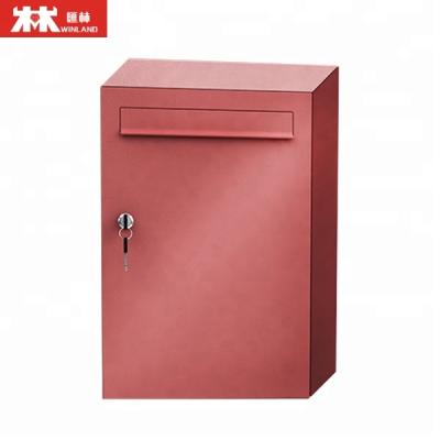 China Waterproof Colorful Wall Mounted Letter Box Mailbox Manufacture Outdoor Modern Mailbox for sale