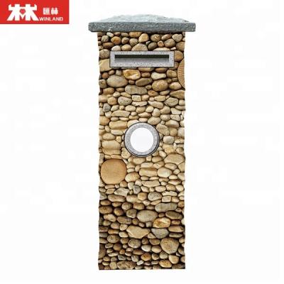 China Free Standing Stone Pillar Pillar Marmag Mailbox for sale