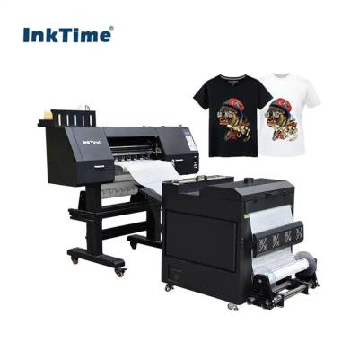 China Hotels source manufacturers dual print head I3200 dtf printer printing machine 60 cm dtf printer 60cm shaker for sale