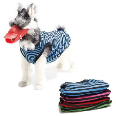 China Viable Wholesale Customization Summer Cheap Pet Invest Multicolor Striped T-shirtDog Apparel Dog Clothes for sale