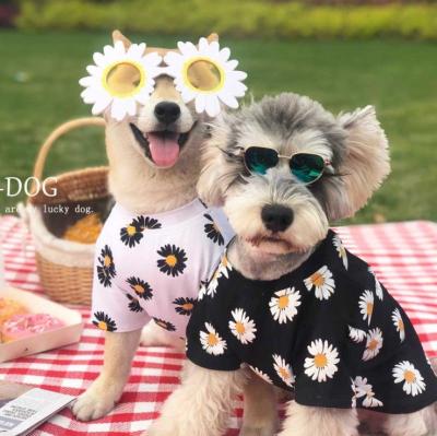 China Wholesale cute apparel fashion customization pet spring summer stocked small dog clothes for sale