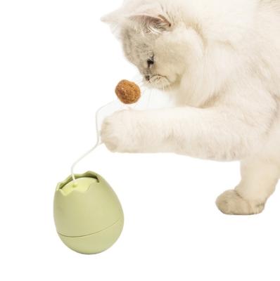 China Designer Electronic Interactive Pet Toy Cat Puzzle Cat Stick Tumbler Balance Riddle Balance Car Viable Electric Toy For Cat for sale