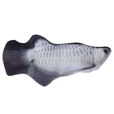 China Dreamzoo Viable Wholesale Custom Interactive Cat Fish Toy With Catnip Pet Chew Cat Toys Interactive Toy for sale