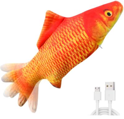 China USB Viable Wholesale Electric Simulation Realistic Pet Shop Pet Shop Dreamzoo Customization Moving Fish Pet Cat Toy for sale