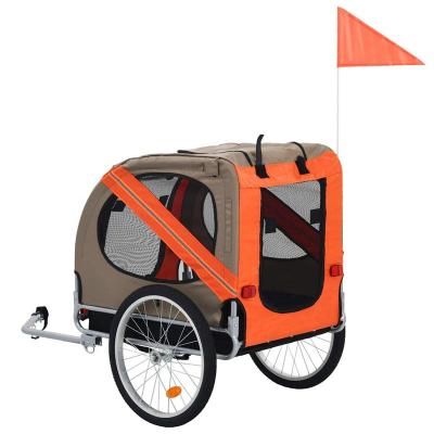 China Wholesale Modern Pet Bicycle Trailer Large Pet Bike Trailer Cat and Dog Stroller Folding Travel Outdoor Ride Trailer for sale