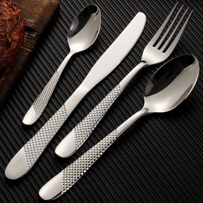 China Viable Export Kitchen 4 Pieces Gold Brass Cutlery Fork And Spoon Maker Fork Silverware Set Stainless Steel Cutlery Teaspoon for sale