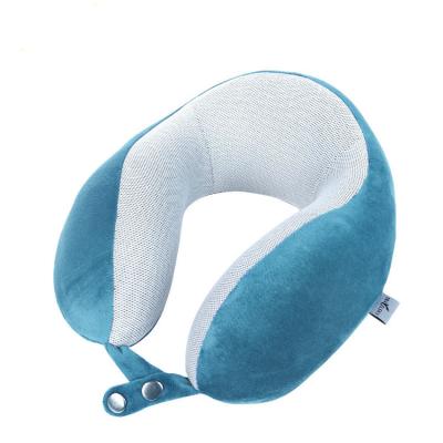 China Newest Anti-Apnea Travelsky Folding Office Chair Neck Pillow Charcoal Memory Foam Bamboo Pillow For Travel for sale