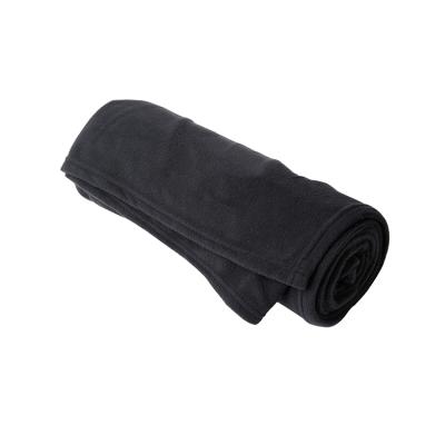 China High Quality Anti-pilling Portable Washable Fleece Blanket Soft Material Eco-Friendly Black Color for sale