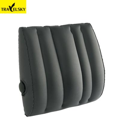 China Hot Sales Waterproof Breathable Lumbar Cushion Travelsky Waist Support Travel Back Pillow Inflatable For Car for sale