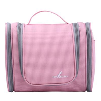 China Fashion Travelsky Personalized Custom Wash Toiletry Bag Travel Makeup Hanging Cosmetic Bag for sale