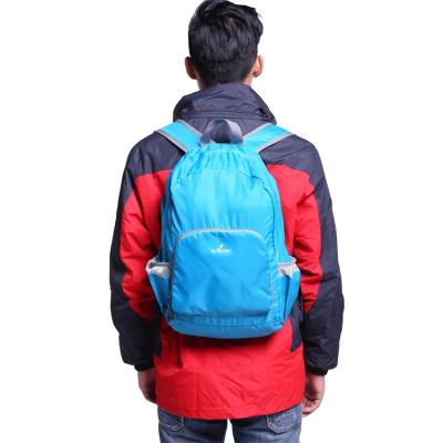 China Anti Theft Promotional Fashion Outdoor Nylon Foldable Lightweight Sports Travel Backpack Bag for sale