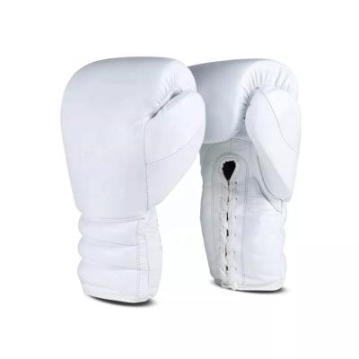 China Durable KKFIT Cheap Boxing Gloves lace up 10 oz/12oz/14oz/16oz Muay Thai Kickboxing MMA Sparring Training Gloves for sale