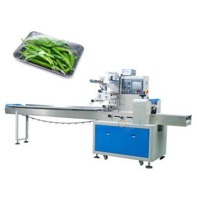 China Food Automatic Vegetable Green Chili In Tray Packing Machine Near Me for sale