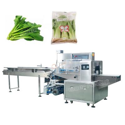 China Automatic Fresh Frozen Food Vegetable Flow Packing Machine for sale